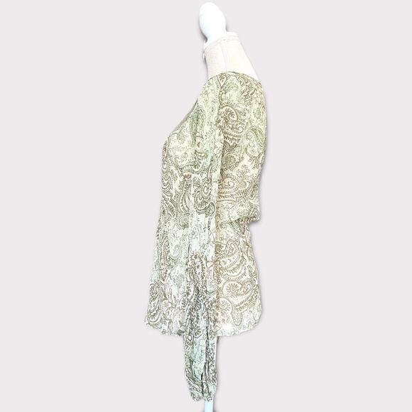 Sandro | EUC Women’s Embellished Paisley Long Sleeved Blouse Size Large - Picture 6 of 11